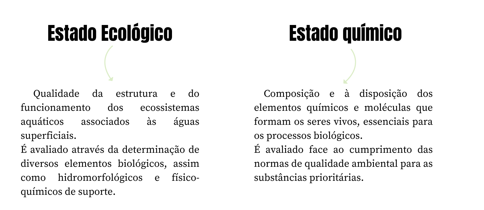 Figura 1 - Estado Ecológico e Estado Químico